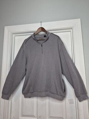 Pro Tour Men's Half-Zip Pullover Sweater - Gray Xl
